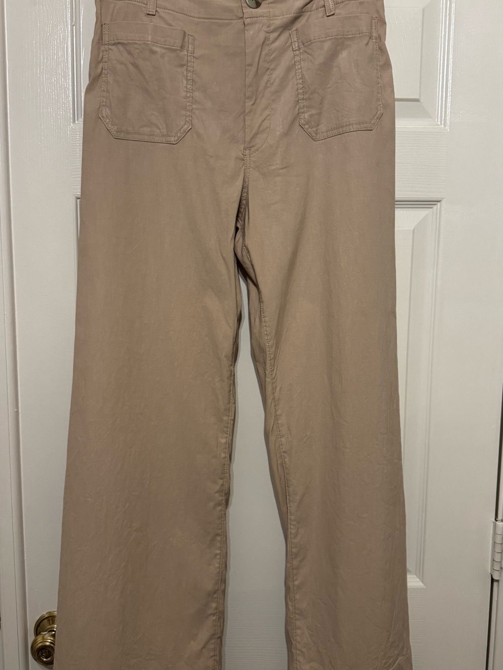 Maeve Colette High-Rise Wide-Leg Full-Length Pants in Magic Fabric